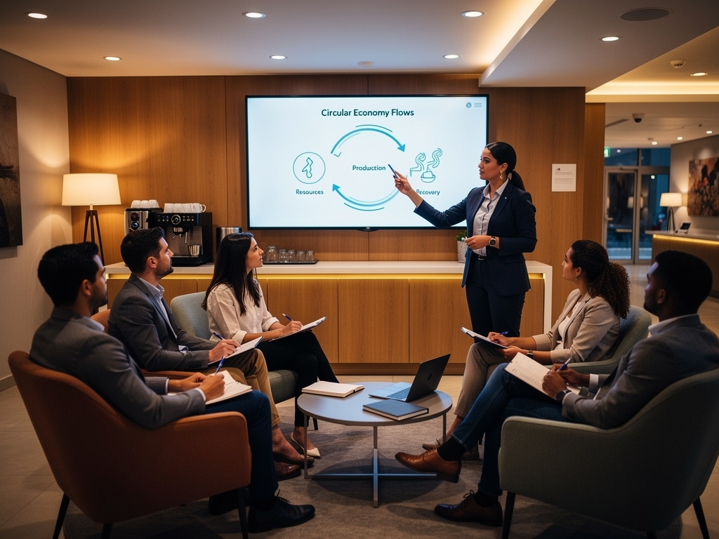 Sesión presencial de economía circular en Madrid